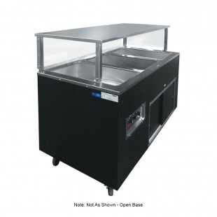 Vollrath 39708 46 Inch Mobile Electric Hot Food Station with 3 Wells