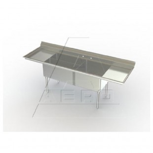 AERO Manufacturing 3CP-3-18L 78 Inch Commercial Supermarket Sink Meat and Platter AERO Manufacturing 3CP-3-18L 78 Inch Commercial Supermarket Sink Meat and Platter