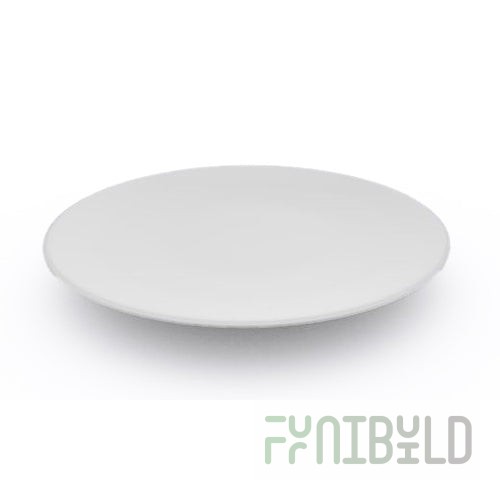 BauscherHepp SR1001 11.2 Inch Diameter Round Plate Footed Vitrified China Studio Raw