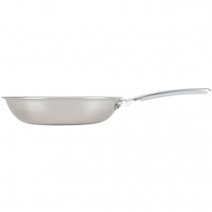 Vollrath 69208 Fry Pan 8 Inch diameter TribVent plated handle stainless steel aluminum core 3 ply construction