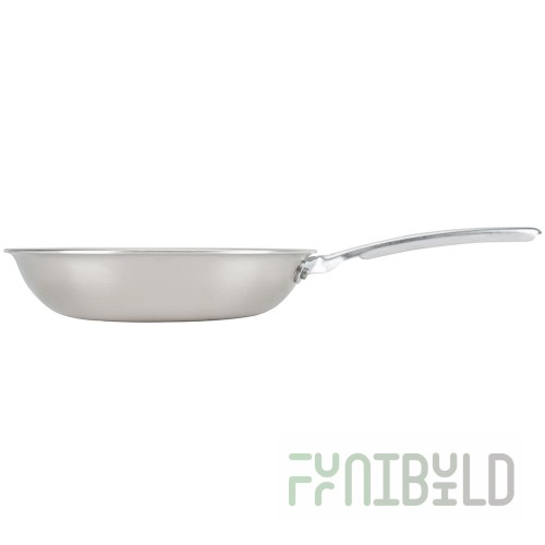 Vollrath 69208 Fry Pan 8 Inch diameter TribVent plated handle stainless steel aluminum core 3 ply construction