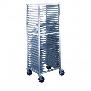 Winholt PPR-26 22 Inch Mobile Full Height Pizza Pan Rack Aluminum with Open Sides Winholt PPR-26 22 Inch Mobile Full Height Pizza Pan Rack Aluminum with Open Sides