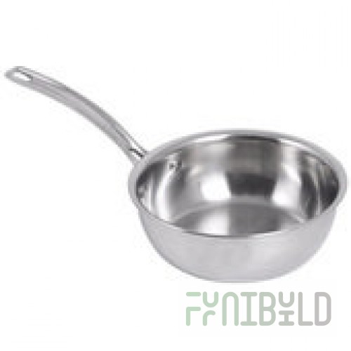 Spring USA 8166-60/24 4-3/4 Qt Sauteuse Pan Riveted Handle Stainless Steel