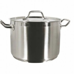 Thunder Group SLSPS4016 16 Quarts Stock Pot with Lid Stainless Steel