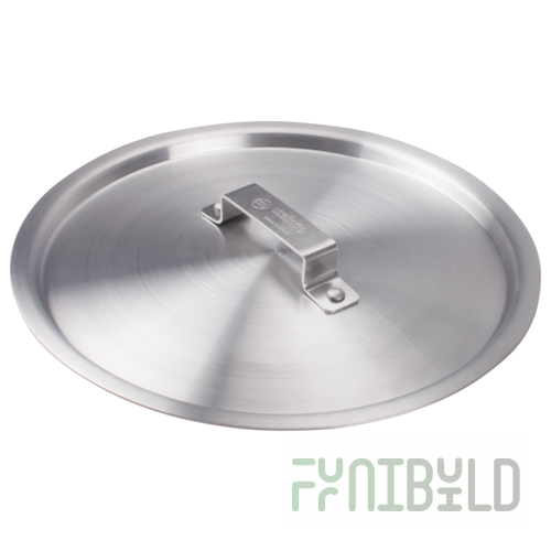 Winco AXS-100C 21-1/4 Inch Diameter Cover Round Aluminum with Handle