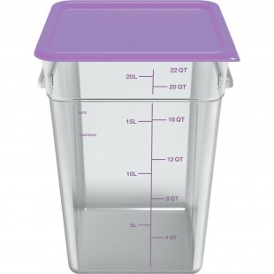 Carlisle 1197289 12 to 22 Qt Food Storage Container Lid Purple Polyethylene Carlisle 1197289 12 to 22 Qt Food Storage Container Lid Purple Polyethylene