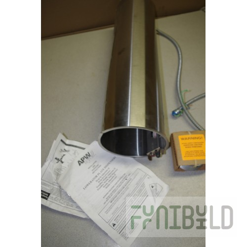 APW Wyott HL-5 5 Inch Heated Dish Dispenser Stainless Steel Drop-In Style