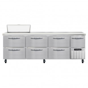 Continental Refrigerator RA93SN8-D 93 Inch Refrigerated Base Sandwich Unit with 6 Drawers