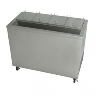 Stoelting DC4-37-A 44 Inch Dipping Cabinet Air-Cooled with Condiment Rail 1300 BTU