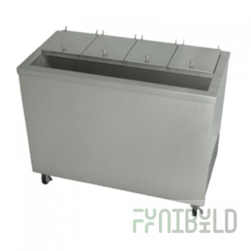 Stoelting DC4-37-A 44 Inch Dipping Cabinet Air-Cooled with Condiment Rail 1300 BTU