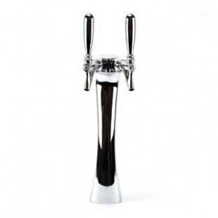 Micro Matic A-G5-2-C-G Glycol Cooled Draft Beer Tower with 2 Faucets Chrome Finish Micro Matic A-G5-2-C-G Glycol Cooled Draft Beer Tower with 2 Faucets Chrome Finish