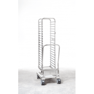 Rational 60.21.288 22 Inch Mobile Oven Rack with 16 Pan Capacity Stainless Steel