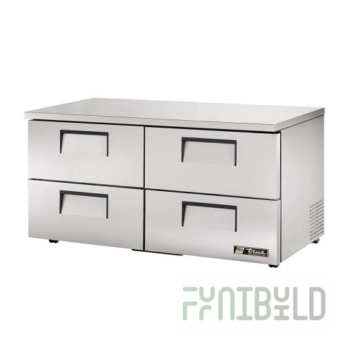 True Refrigeration TUC-60D-2-LP-HC 60 Inch Refrigerator Undercounter Stainless Steel
