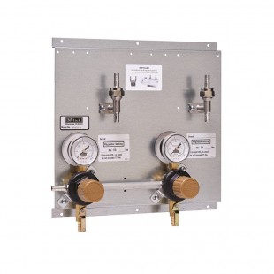 Perlick RPK4 CO2 Regulator Panel Four-way Non-Locking Stainless Steel