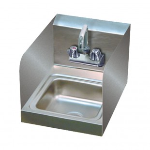 Advance Tabco 7-PS-EC-SPL-1X 14 Inch Wall Model Hand Sink with Left Side Splash