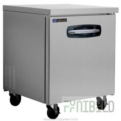Master-Bilt MBUF27 27 Inch Undercounter Freezer 6.0 Cubic Feet Solid Door