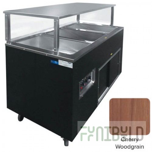Vollrath T39769 46 Inch Portable Electric Hot Food Station with 3 Wells
