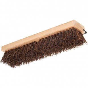 Carlisle 3639500 14 Inch Flo-Pac Floor Scrub Brush Wood Block Synthetic Palmyra Bristles and Squeegee