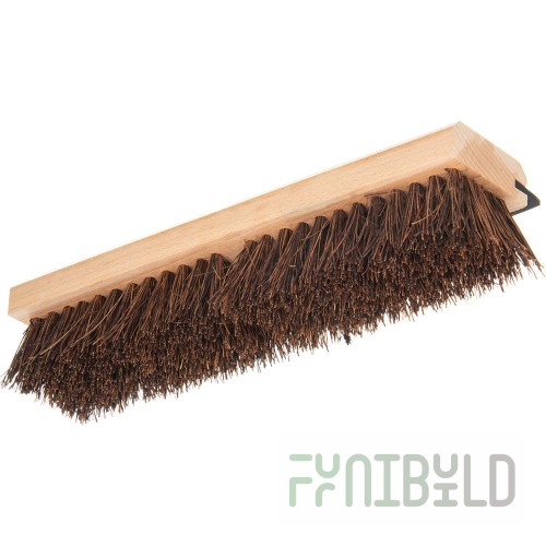 Carlisle 3639500 14 Inch Flo-Pac Floor Scrub Brush Wood Block Synthetic Palmyra Bristles and Squeegee