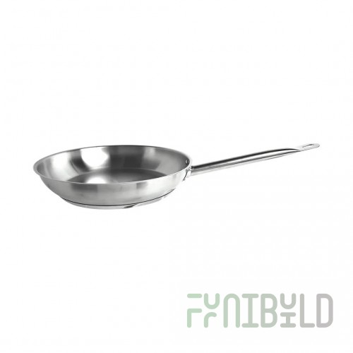 Thunder Group SLSFP4011 11 Inch Fry Pan Stainless Steel Welded Handle Dishwasher Safe