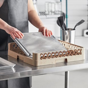 Vollrath TR31 19 Inch Open Dishwasher Rack Full Size Beige