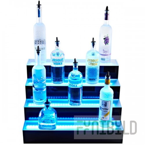 Beverage Air LBD3-36L 36 Inch Lighted Liquor Display 3 Tier Plastic with LED