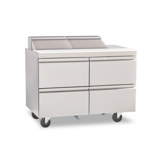 Delfield STD4464NP 64 Inch Refrigerated Worktop 4 Drawers Stainless Steel