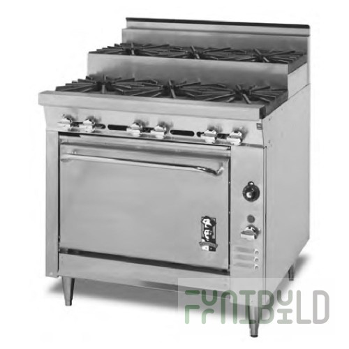 Montague Company 4 OB L 30,000 BTU gas Burner with rear manifold - Range