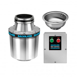 Salvajor 300-CA-MSS-PP Disposer 6-1/2 Inch Diameter 3 Hp Motor with Cone Assembly