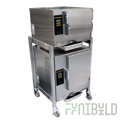 AccuTemp E3/E62083D100DBL 27 Inch Electric Boilerless Convection Steamer with Digital Controls