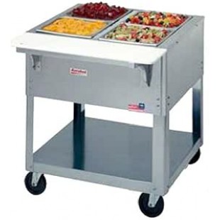 Duke P332 30 Inch Portable Ice Cooled Cold Pan Unit with Undershelf
