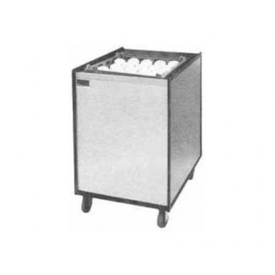 APW Wyott MCTR-1622 32 Inch Mobile Enclosed Cabinet Tray Dispenser Stainless Steel with Brake