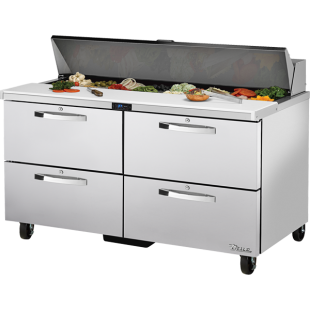 True Refrigeration TSSU-60-16D-4-HC~SPEC3 60 Inch Stainless Steel Sandwich Salad Unit with Drawers True Refrigeration TSSU-60-16D-4-HC~SPEC3 60 Inch Stainless Steel Sandwich Salad Unit with Drawers