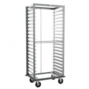Metro RD33NA33A120 20 Pan Mobile Bun Rack Aluminum with Side Loading Metro RD33NA33A120 20 Pan Mobile Bun Rack Aluminum with Side Loading