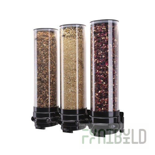 Cal Mil 3512-1-39 6 Inch Cereal Dispenser 3.5L Capacity Wall Mount BPA Free