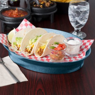 HS Inc HS1058-J 13 Inch Oval Deli Server Microwaveable and Dishwasher Safe Polypropylene Greens