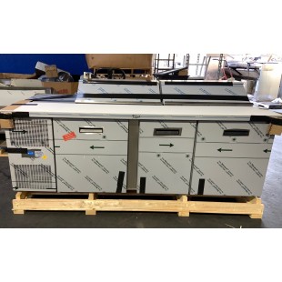 Randell 9220-513 84 Inch Refrigerated Counter with Sandwich Top Three Section Randell 9220-513 84 Inch Refrigerated Counter with Sandwich Top Three Section