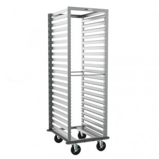 Metro RD13NA33 40 18 Inch x 26 Inch Pan Bun Rack Mobile Aluminum Gray Metro RD13NA33 40 18 Inch x 26 Inch Pan Bun Rack Mobile Aluminum Gray