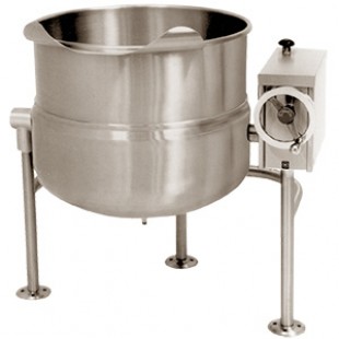 Market Forge FT-40L 40 Gallon Kettle Direct Steam Manual Tilt Stainless Steel