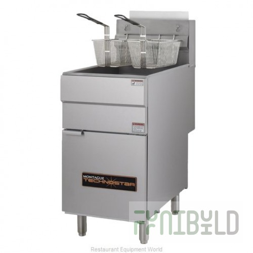 Montague Company TF40-4 16 Inch Gas Deep Fryer 40 to 50 lb Fat Capacity 120000 BTU