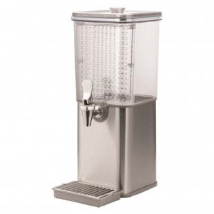 Service Ideas SCD15SSHF 192 Oz BPA Free Beverage Dispenser with Infusion Wall
