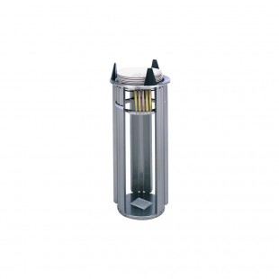 APW Wyott L-9A 5 to 9 Inch Drop-in Plate Dispenser Stainless Steel with Open Frame