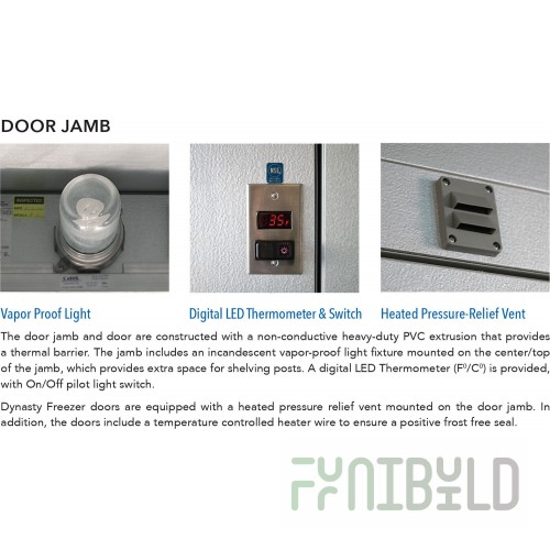 Amerikooler QC060677**F-O 5'-10 5/8 Inch Walk-in Cooler Panels Only Aluminum Floor