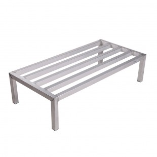 Winholt ALSQ-4-824 24 Inch Aluminum Vented Dunnage Rack with 2500 lbs Capacity