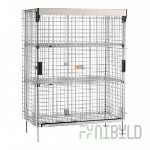 Metro SEC55C-SL-2EZ 28.5 Inch SlideSecure Security Unit with 2 Shelves Chrome