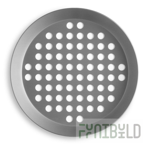 Vollrath PC10XPHC 10 Inch Pizza Pan Extra Perforated Aluminum Hard Coat