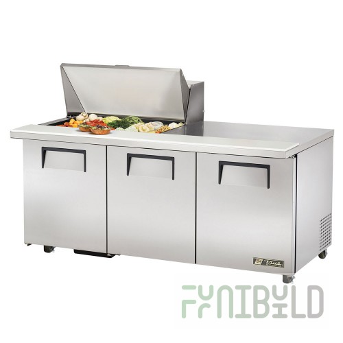 True Refrigeration TSSU-72-15M-B-HC~SPEC3 72 Inch Refrigerated Counter Mega Top Sandwich Salad Unit