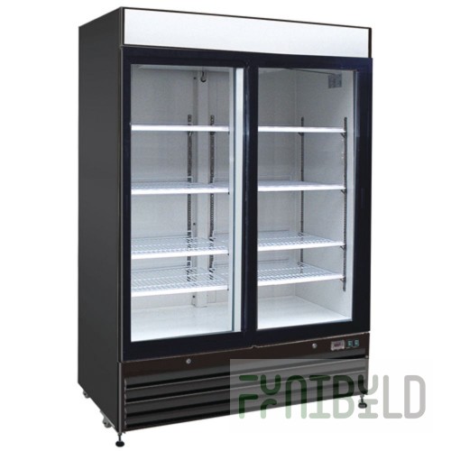 Hubert 69K-716 Kratos® Merchandiser Two Glass Sliding Doors 54