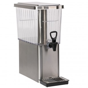 Service Ideas CBDT3SSD 3 Gallon Beverage Dispenser with Freezable Ice Tube Stainless Steel