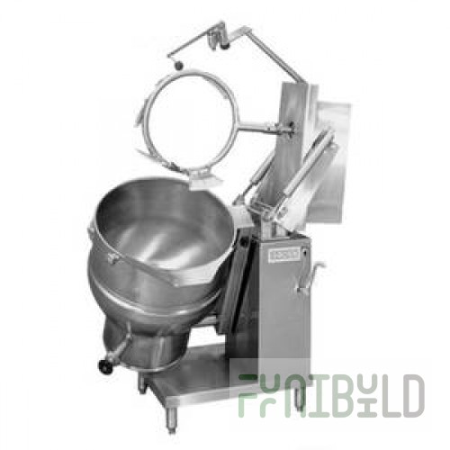 Groen DHT-60A TA/3_NAT 47 Inch Gas Kettle Mixer 60 Gallon with Tilt Twin Shaft Scraper 150000 BTU